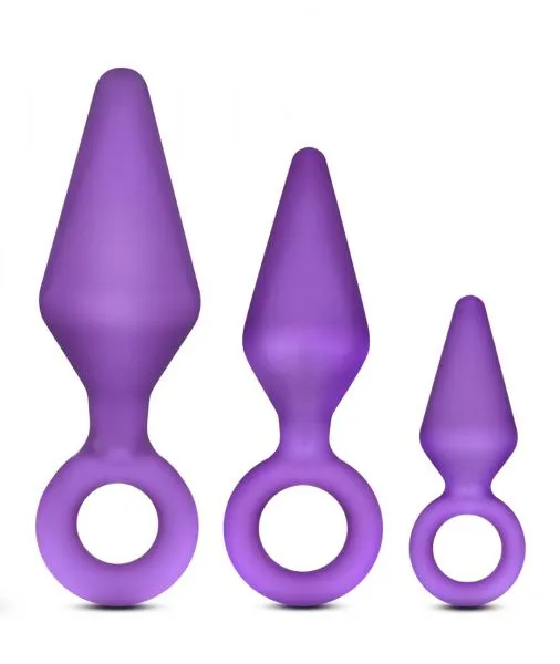 Luxe Anal Candy Rimmer Butt Plug Kit Purple