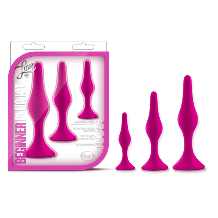 Luxe Beginner Plug Kit Pink Luxe Anal