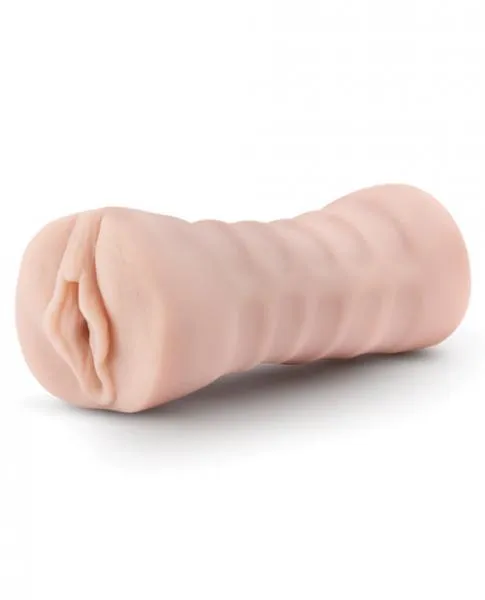 M For Men Ashley Vagina Shaped Beige Stroker Blush Male Sex Toys