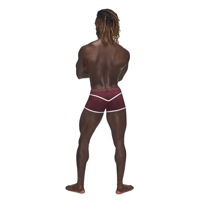 Male Power Male Sex Toys Male Power Sport Mesh Mini Short Burgundy