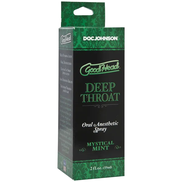 Male Sex Toys Doc Johnson Goodhead Deep Throat Spray Mystical Mint 2oz