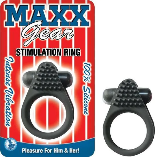 Male Sex Toys Nasstoys Maxx Gear Stimulation Ring Black