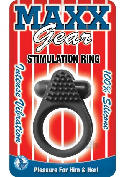 Male Sex Toys Nasstoys Maxx Gear Stimulation Ring Black