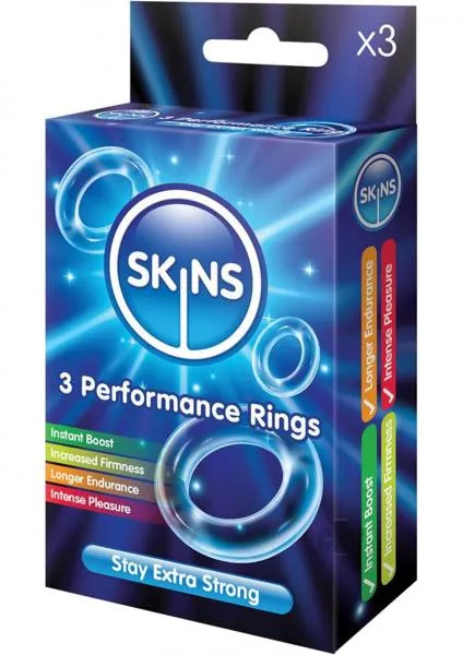 Male Sex Toys Skins Performance Skins Performance Ring 3 Pack Cock Rings