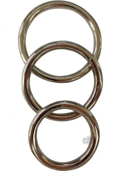 Male Sex Toys Sportsheets Sportsheets Metal O Ring 3 Pack Nickel Free Rings