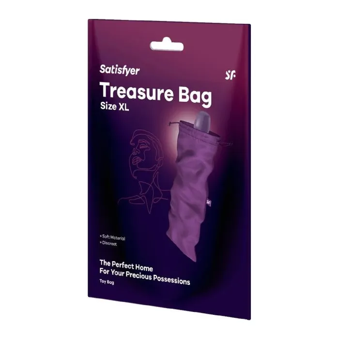 Male Sex Toys Treasure Bag Extra Large Violet Satisfyer