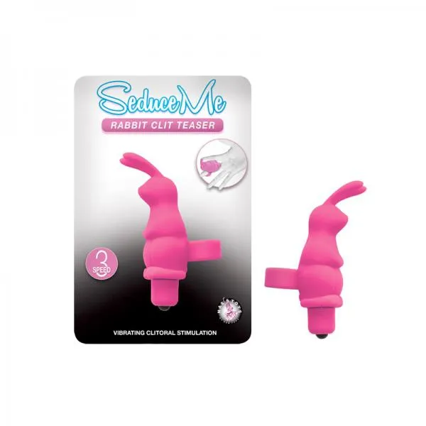 Nasstoys Vibrators Seduce Me Rabbit Clit Teaser 3 Speed Waterproof Pink