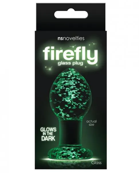 NS Novelties Firefly Glass Butt Plug Medium Anal