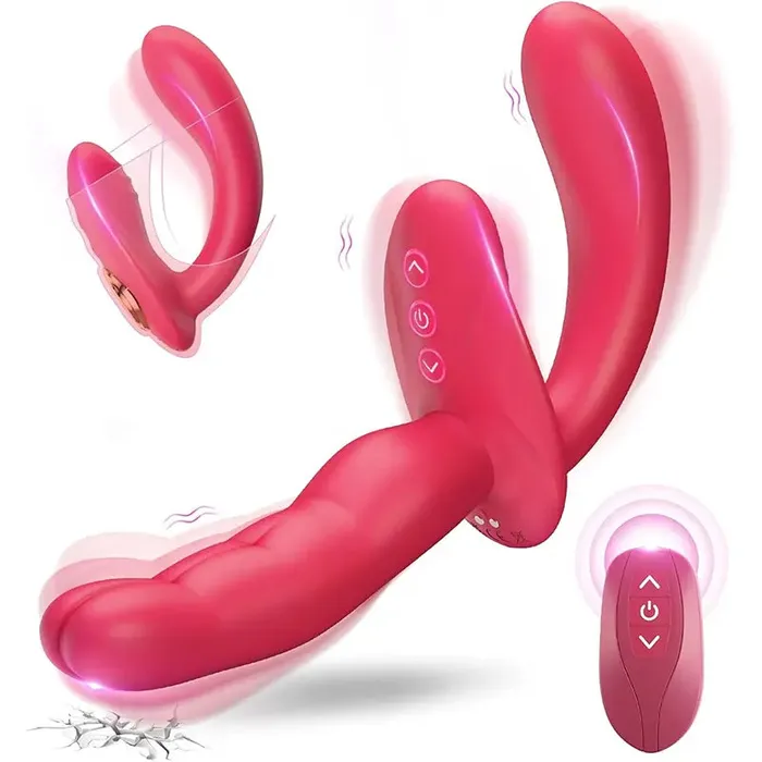 OOTYEMO Female Sex Toys TransformX 3in1 StrapOn Vibrator with Remote Control