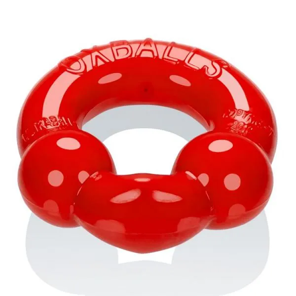 Oxballs Male Sex Toys Oxballs Ultraballs Cock Ring Silver Red Set