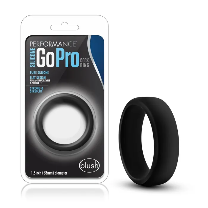 Performance Silicone Go Pro Cock Ring Black Performance Male Sex Toys