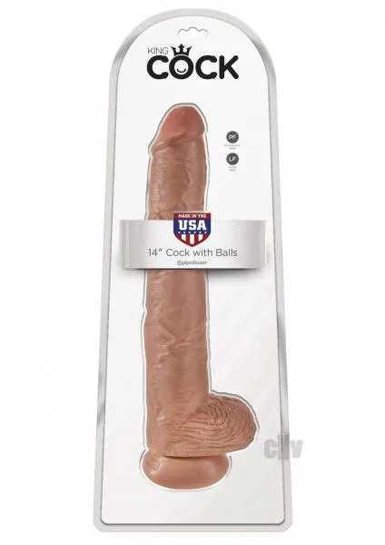 Pipedream Dildos King Cock 14 Cock Tan