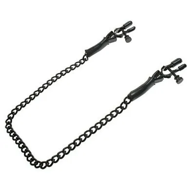 Pipedream Female Sex Toys Fetish Fantasy Adjustable Nipple Chain Clamps Black