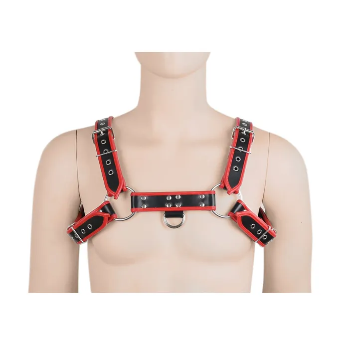 Plesur Company Chest Harness Deluxe Bulldog PVC Vegan Leather Female Sex Toys