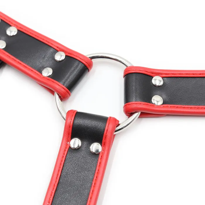 Plesur Company Chest Harness Deluxe Bulldog PVC Vegan Leather Female Sex Toys