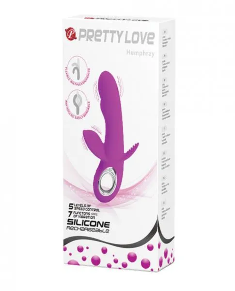 Pretty Love Humphrey Bendable Front Back Rabbit Fuchsia Pretty Love Vibrators