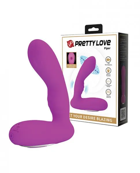 Pretty Love Piper Double Pulsation Vibe Fuchsia Pretty Love Vibrators