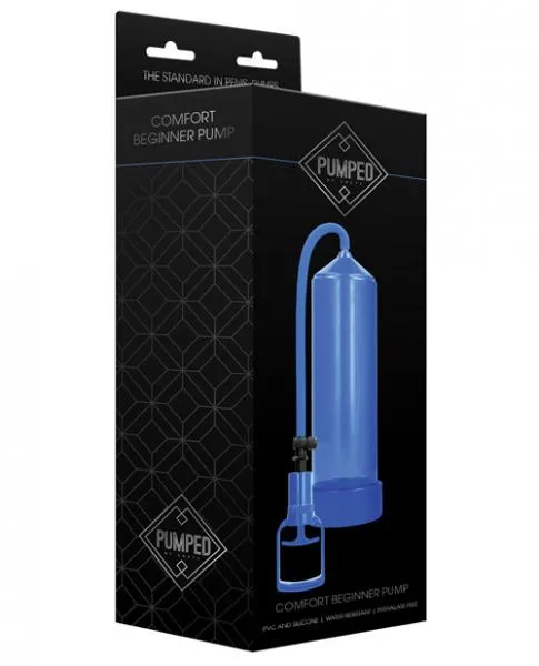 Pumped Comfort Beginner Penis Pump Blue Shots Male Sex Toys