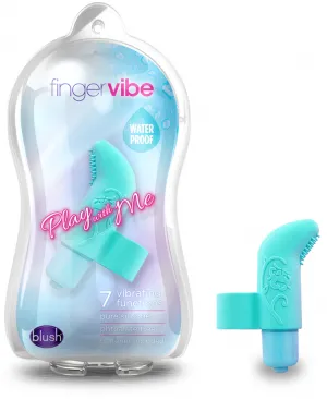 Pure Silicone Finger Vibe Blue Blush Vibrators