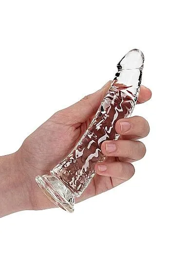 Realrock Slim Dildo 6in Transparent Seductucom Female Sex Toys