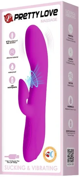 Rechargeable Flirt Purple Pretty Love Vibrators