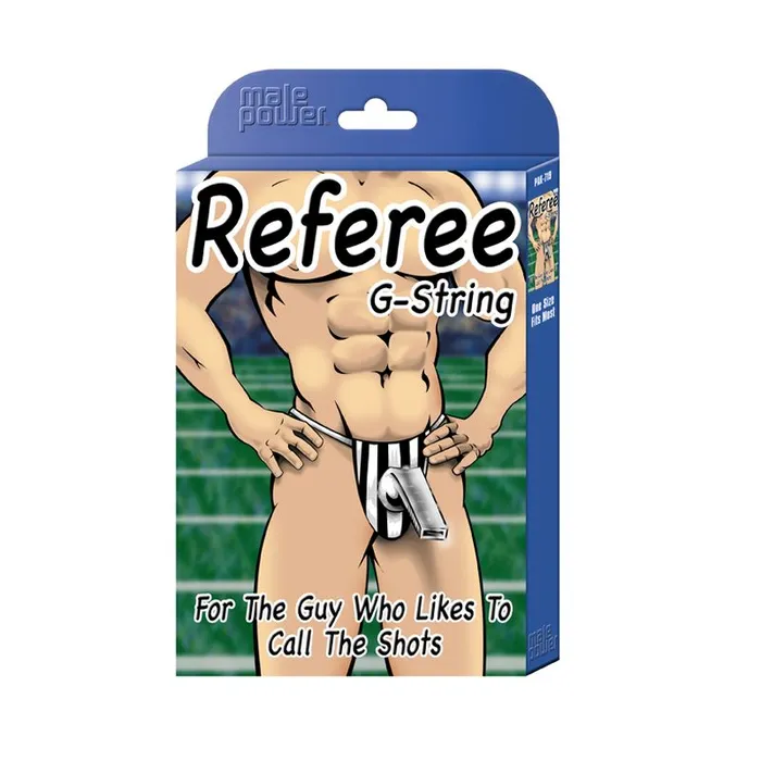 Referee Novelty GString Black Male Power Anal