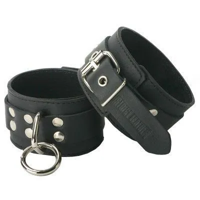 Restraints Strict Leather Strict Leather Suede Lined Wrist Cuffs Black