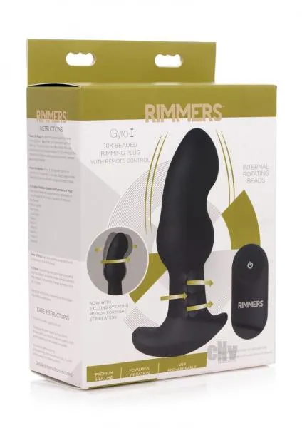 Rimmers Male Sex Toys Gyro I 10 X Beaded Rimming Butt Plug With Remote Control