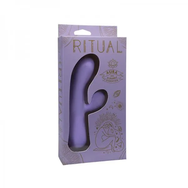 Ritual Aura Rechargeable Silicone Rabbit Vibe Lilac Seductucom Female Sex Toys