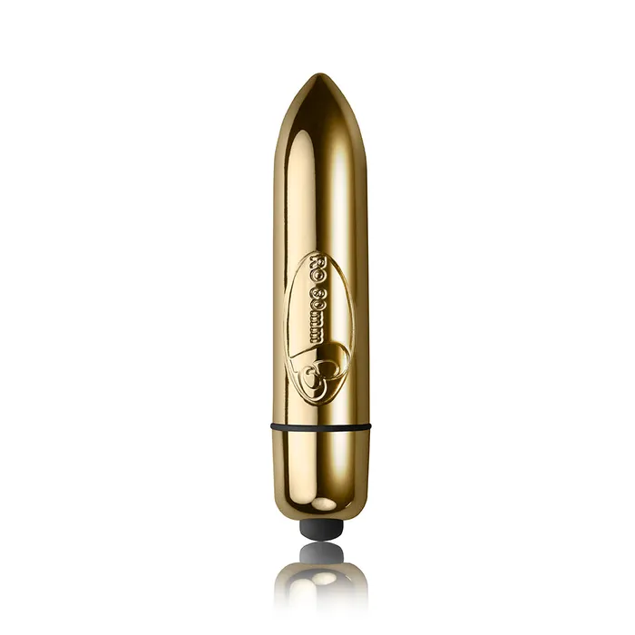 Rocks Off RO80 Single Speed Bullet Champagne Gold Vibrators