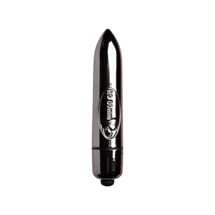 Rocks Off RO80mm 7 Speed Vibrating Bullet Midnight Metal Female Sex Toys