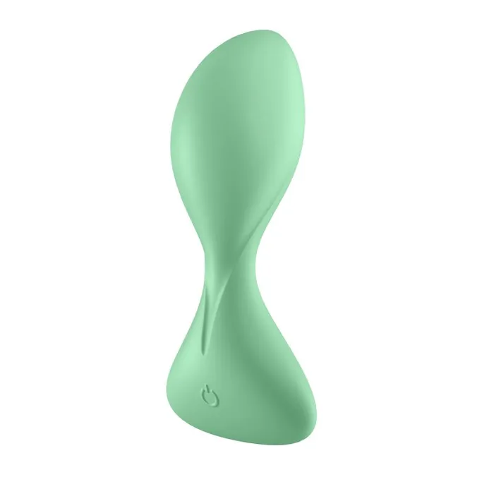 Satisfyer Male Sex Toys Vibrating Connect App Anal Plug Trendsetter Light Green