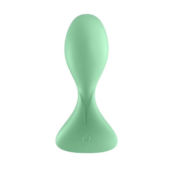 Satisfyer Male Sex Toys Vibrating Connect App Anal Plug Trendsetter Light Green