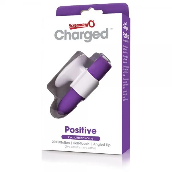 Screaming O Charged Positive Compact Vibrator Grape Screaming O Female Sex Toys