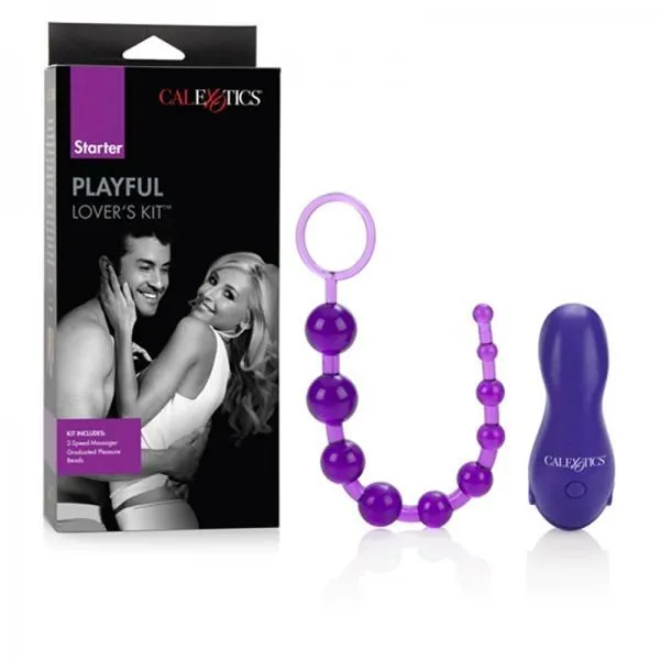 Seductucom Vibrators Playful Lovers Ensemble Massager And Pleasure Beads Purple