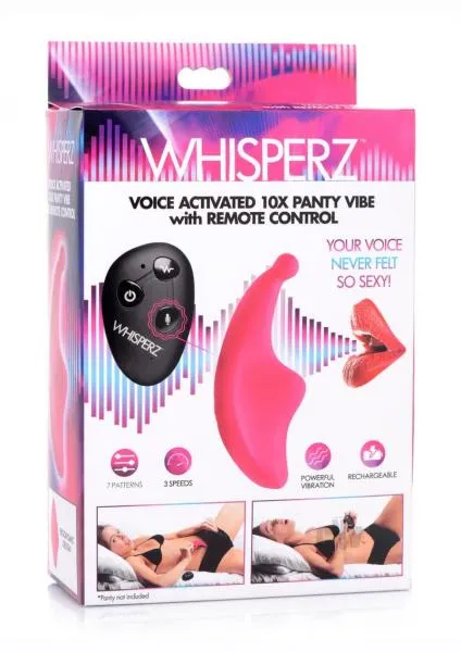 Seductucom Vibrators Whisperz Voice Activated Panty Vibe Pink