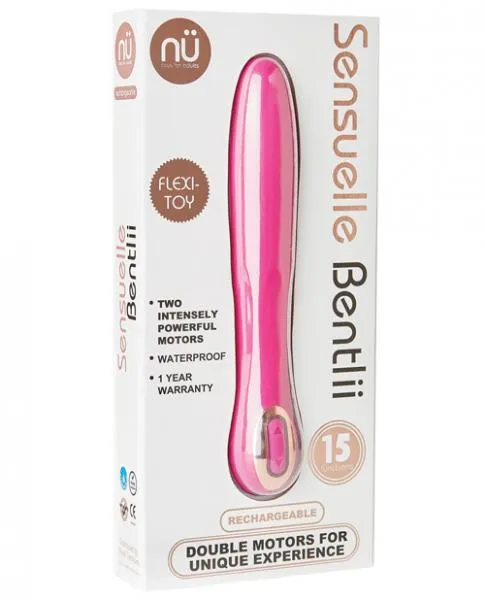 Sensuelle Vibrators Sensuelle Bentlii 2 Motors Flexible Vibe Pink