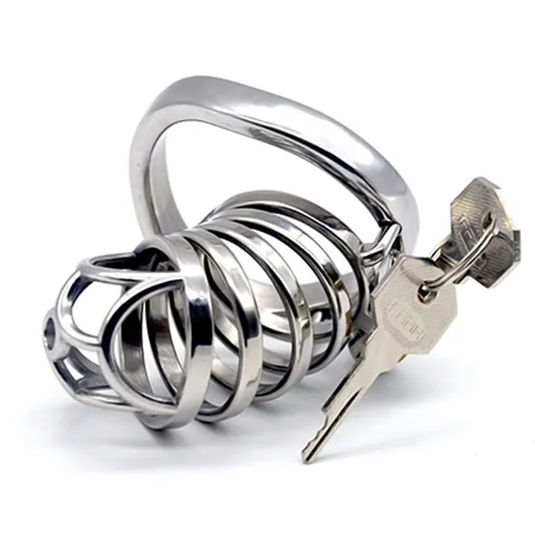 sextoypremium Male Sex Toys MALE CHASTITY DEVICES STAINLESS STEEL COCK CAGE FOR MEN COCK LOCK BONDAGE ADULT PRODUCT METAL CHASTITY BELT PENIS RING SEX TOYS