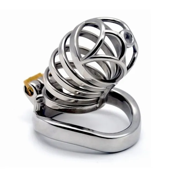 sextoypremium Male Sex Toys MALE CHASTITY DEVICES STAINLESS STEEL COCK CAGE FOR MEN COCK LOCK BONDAGE ADULT PRODUCT METAL CHASTITY BELT PENIS RING SEX TOYS