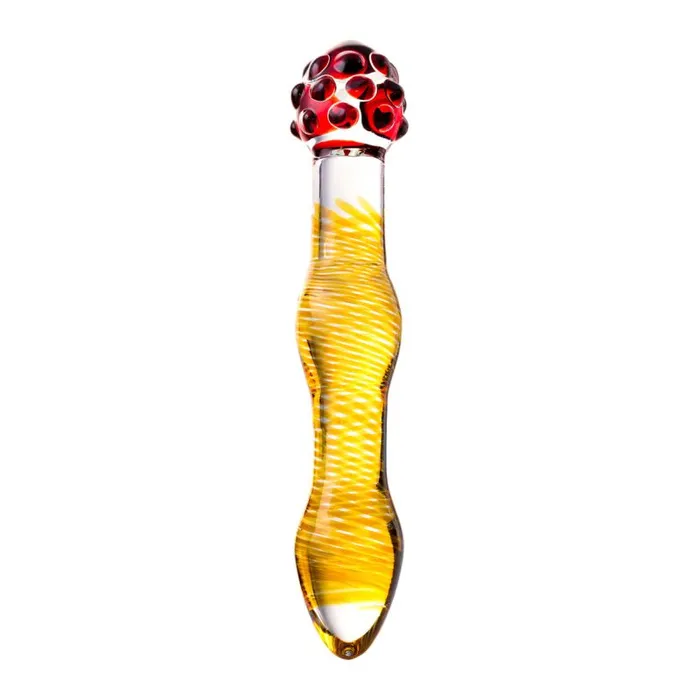 Sexus Glass Dildo YellowRed 205 cm Sexus Glass Dildos