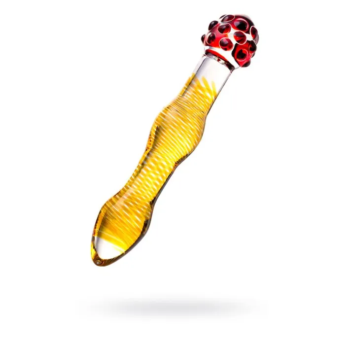 Sexus Glass Dildo YellowRed 205 cm Sexus Glass Dildos