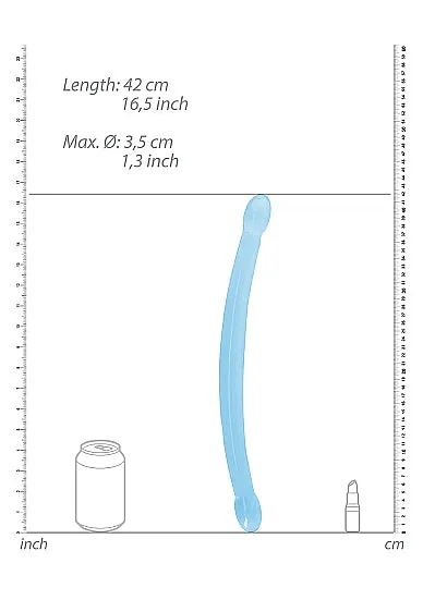 Shots Toys Dildos Realrock Non Realistic Double Dong 17 42cm Blue