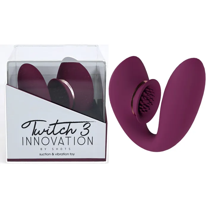 Shots Toys Vibrators Twitch 3 Burgundy