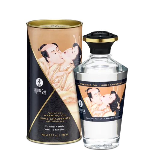 Shunga Warming Massage Oil Vanilla Fetish 35oz Shunga Aphrodisiac Oil Couples