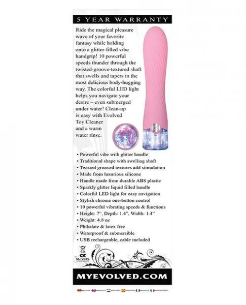 Sparkle Pink Vibrator Evolved Vibrators