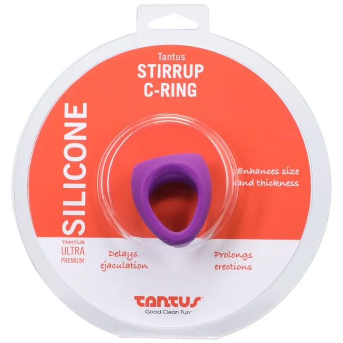 Stirrup Silicone Cock Ring Lilac Tantus Male Sex Toys