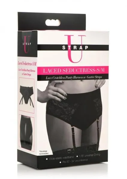 Strap U Lace Seductress SM Black Seductucom Anal