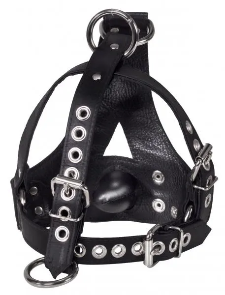 Strict Leather Bishop Head Harness With Removable Gag Strict Leather Female Sex Toys