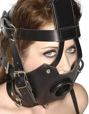 Strict Leather Premium Muzzle With Open Mouth Gag Strict Leather Restraints