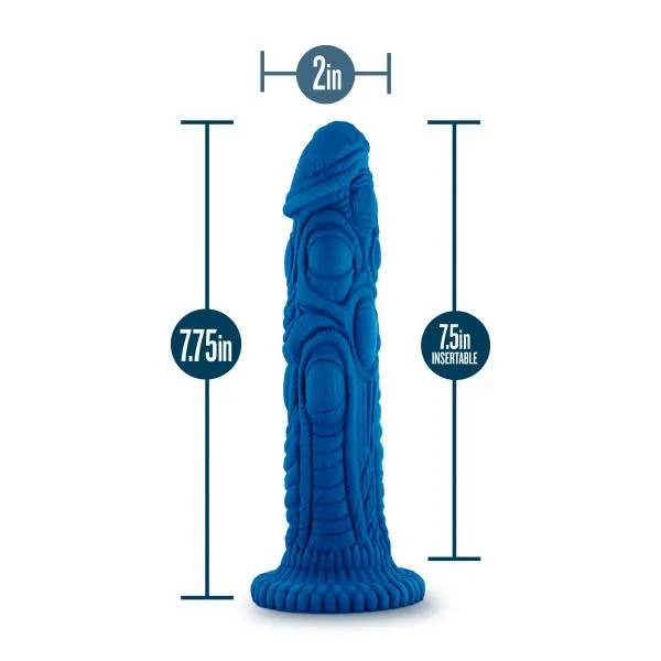 The Realm Draken Lock On Dildo Blue Blush Dildos